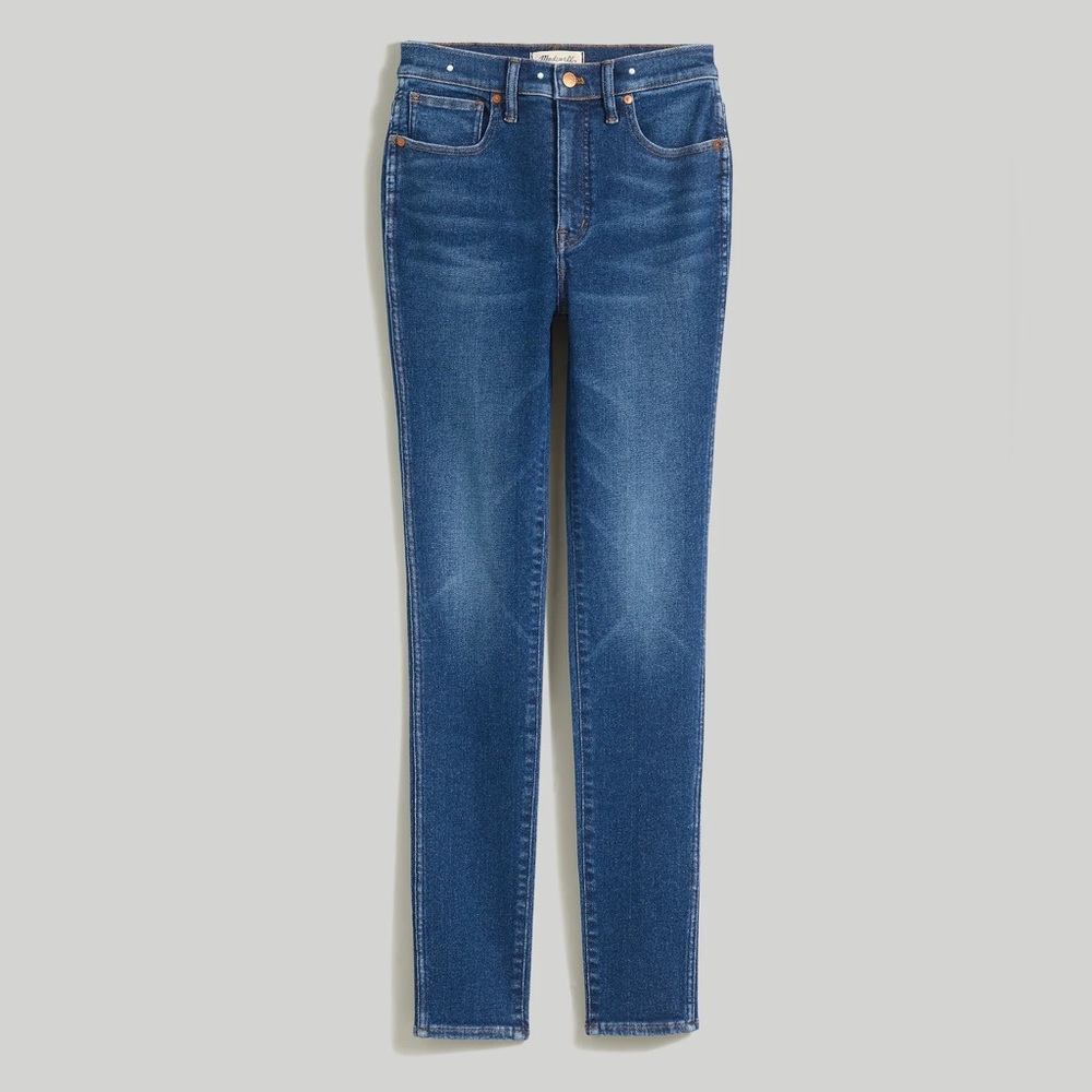 Madewell Women's High-Rise Skinny Jeans in Deep Blue